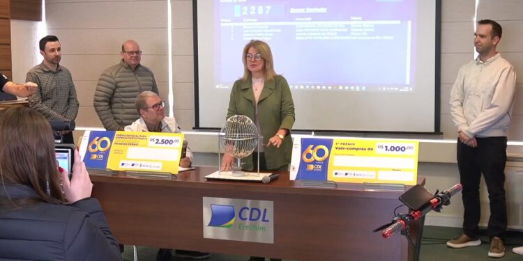 Definidos os ganhadores do primeiro sorteio da campanha EU SOU CDL ERECHIM 60 ANOS 