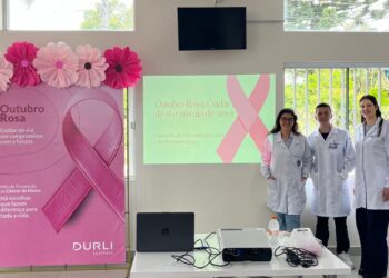 UBS Presidente Vargas promove ação de conscientização sobre o Outubro Rosa em empresa de Erechim