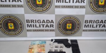 Brigada Militar prende dupla por tráfico de entorpecentes em Barão de Cotegipe