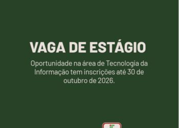 Abertas inscrições para seleção de estagiário(a) no setor de Tecnologia da Informação