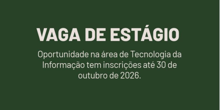 Abertas inscrições para seleção de estagiário(a) no setor de Tecnologia da Informação