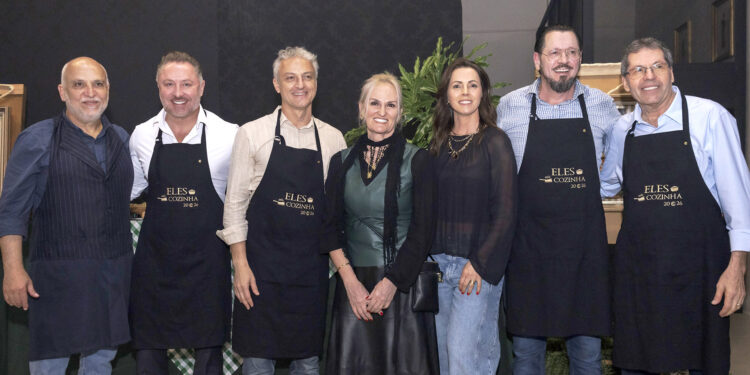 “Eles na Cozinha” estreia com sucesso e reúne gastronomia,música e confraternização no Clube do Comércio