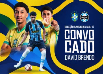 David Brendo, do Grêmio, é convocado para a Copa do Mundo Sub-17